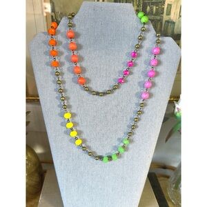 Pink Panache Multicolor Beaded Necklace